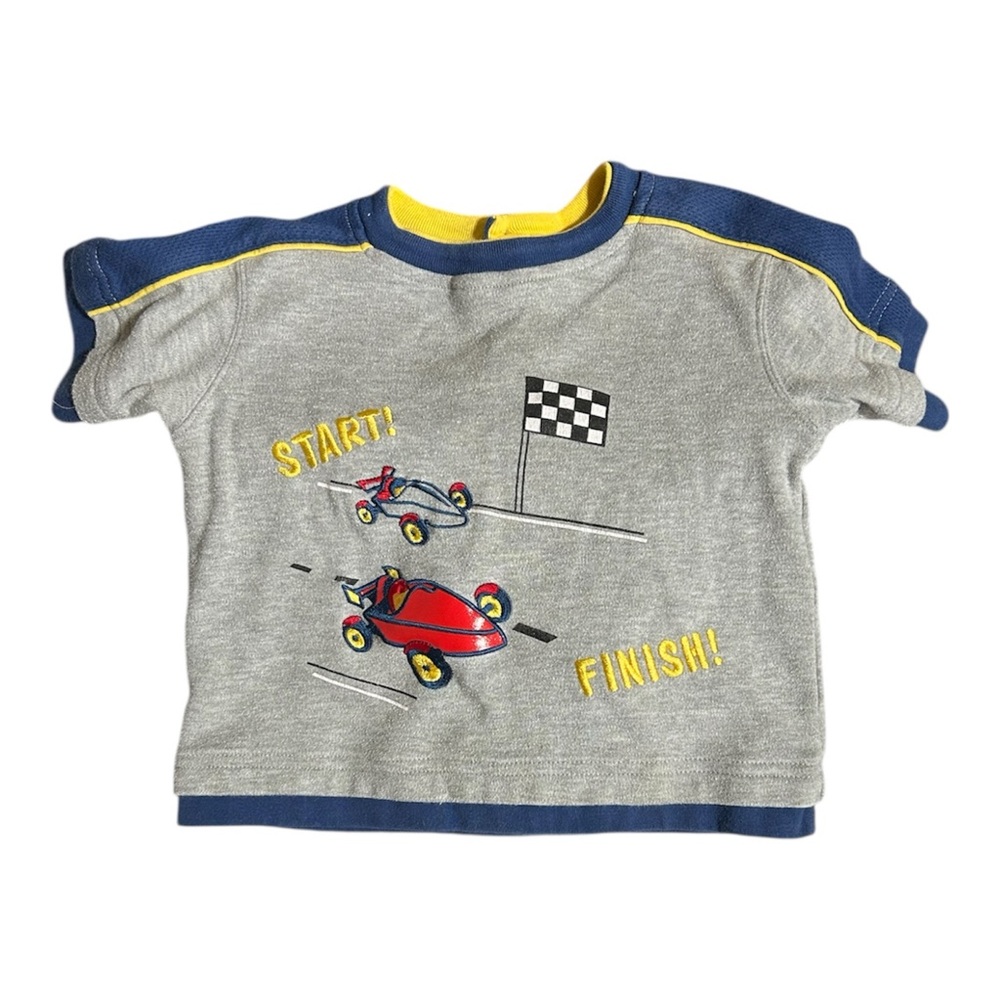 Vintage Fisher Price Racing Car Graphic Tee‎ Size 24 Months